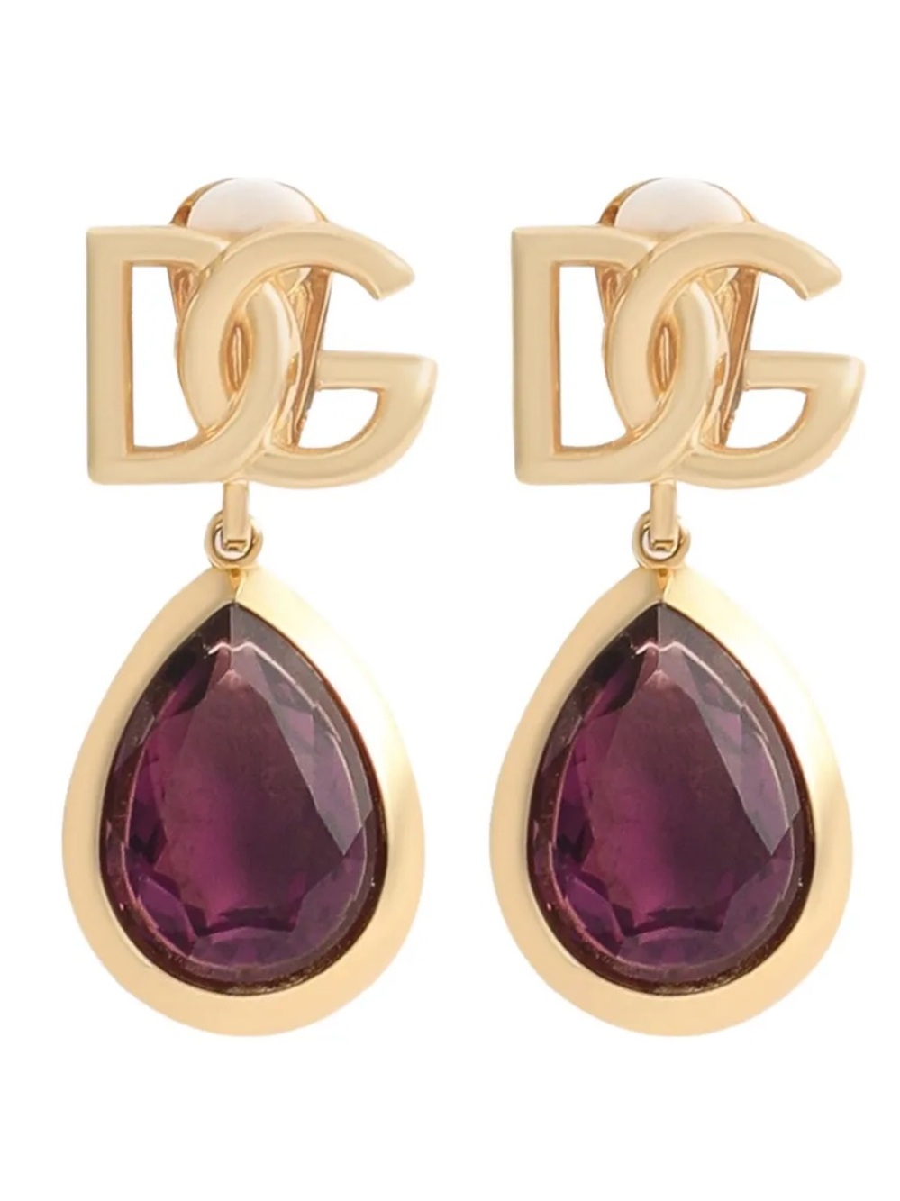 Dolce & Gabbana Logo Clip Earrings